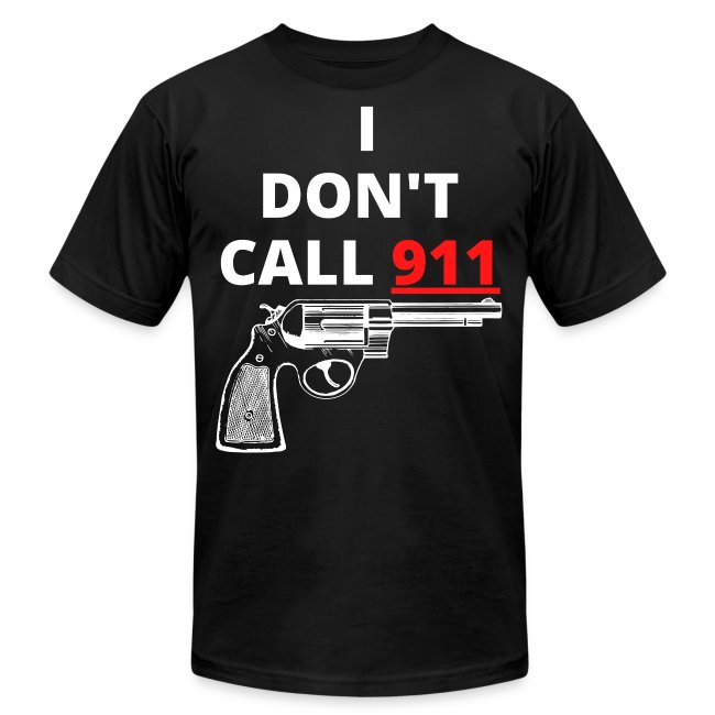 I Don't Call 911 (gun) Red & White