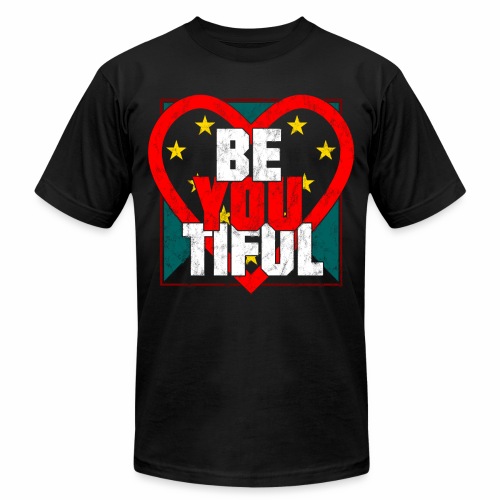 Beautiful BeYouTiful Heart Self Love Gift Ideas - Unisex Jersey T-Shirt by Bella + Canvas