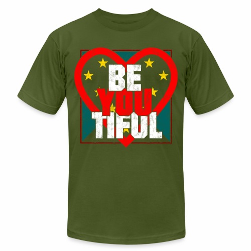 Beautiful BeYouTiful Heart Self Love Gift Ideas - Unisex Jersey T-Shirt by Bella + Canvas