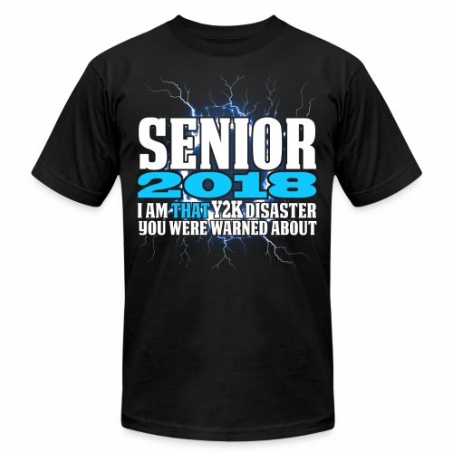 Senior 2018 Y2K - Unisex Jersey T-Shirt by Bella + Canvas