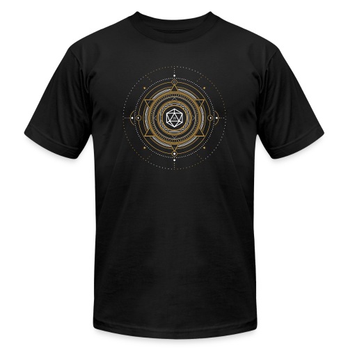 Sacred Symbol Polyhedral D20 Dice - Unisex Jersey T-Shirt by Bella + Canvas