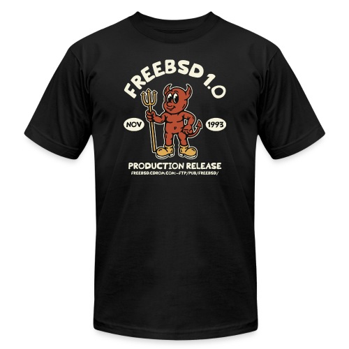 Retro FreeBSD - Unisex Jersey T-Shirt by Bella + Canvas