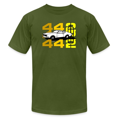 auto_oldsmobile_442_002a - Unisex Jersey T-Shirt by Bella + Canvas