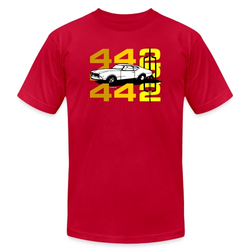auto_oldsmobile_442_002a - Unisex Jersey T-Shirt by Bella + Canvas