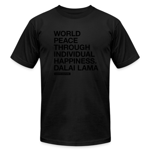 World peace (men -- bags -- big) - Unisex Jersey T-Shirt by Bella + Canvas