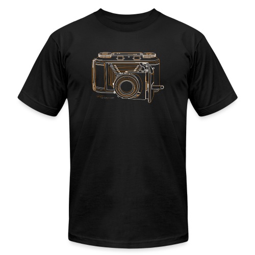 Camera Sketches - Voigtlander Synchro Compur - Unisex Jersey T-Shirt by Bella + Canvas
