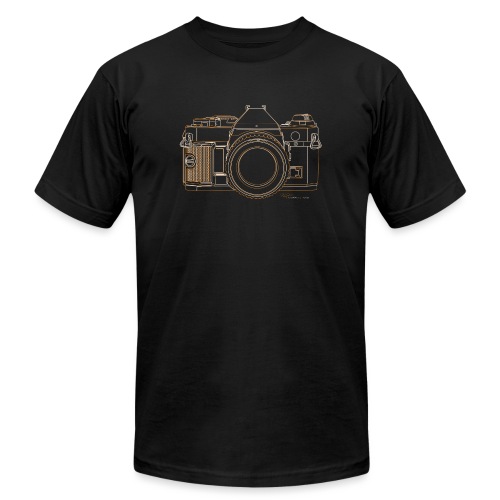 Camera Sketches - Canon AE1 Program - Unisex Jersey T-Shirt by Bella + Canvas