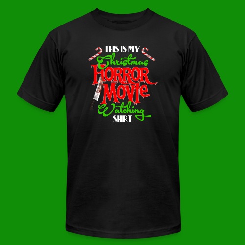 Christmas Horrow Movie Watching Shirt - Unisex Jersey T-Shirt by Bella + Canvas
