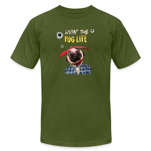 livin' the puglife - Unisex Jersey T-Shirt by Bella + Canvas