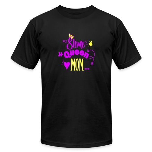 Slime Queen Mom And Slime Glitter Party - Unisex Jersey T-Shirt by Bella + Canvas
