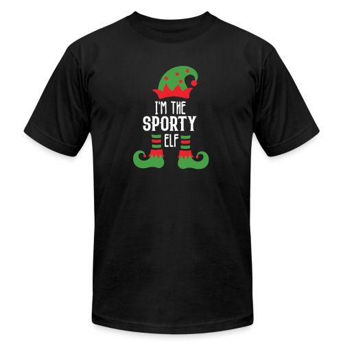 I'm The Sporty Elf Shirt Xmas Matching Christmas - Unisex Jersey T-Shirt by Bella + Canvas