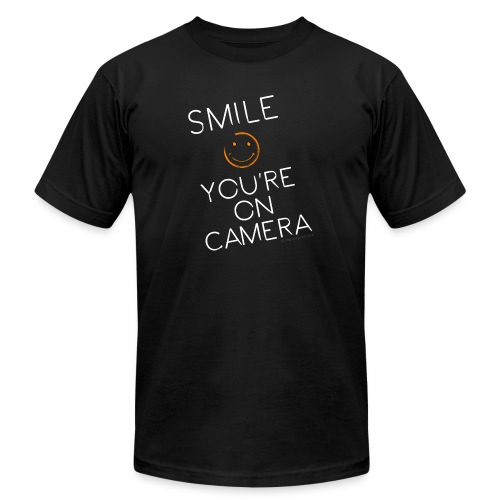 Smiley Cam Alert - Unisex Jersey T-Shirt by Bella + Canvas