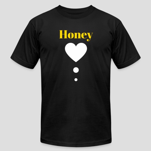 Honey Baby (Yellow & White) - Unisex Jersey T-Shirt by Bella + Canvas