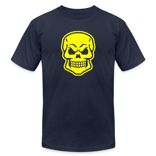Skull vector yellow - Unisex Jersey T-Shirt by Bella + Canvas