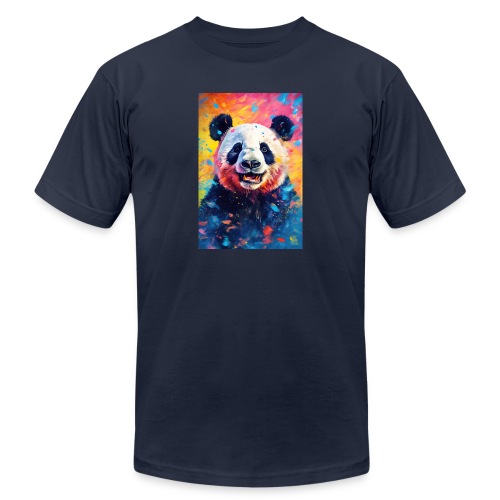 Paint Splatter Panda Bear - Unisex Jersey T-Shirt by Bella + Canvas