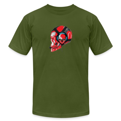 red head gaming logo no background transparent - Unisex Jersey T-Shirt by Bella + Canvas