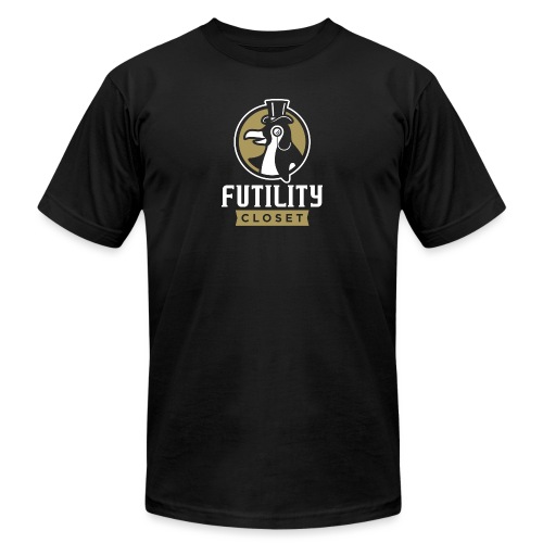 Futility Closet Logo - Reversed - Unisex Jersey T-Shirt by Bella + Canvas
