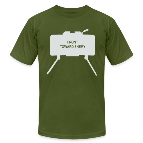 Claymore Mine (Minimalist/Light) - Unisex Jersey T-Shirt by Bella + Canvas