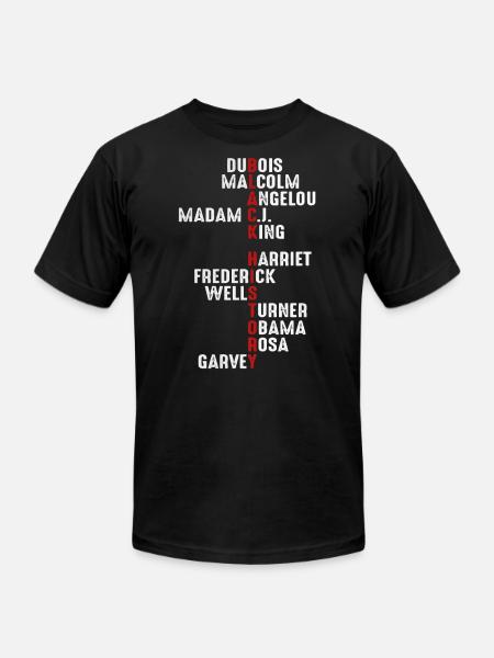 Black history shirt - Unisex Jersey T-Shirt by Bella + Canvas - black