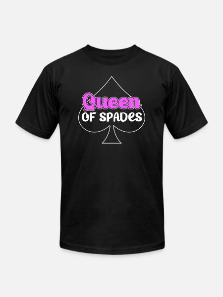 Spades Card Game Player - Unisex Jersey T-Shirt by Bella + Canvas - black