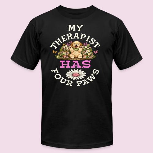 My Therapist Has Four Paws - Unisex Jersey T-Shirt by Bella + Canvas