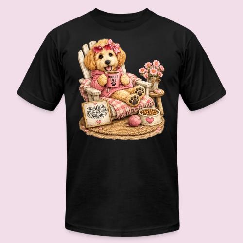 Just Enjoying Life Doodle Dog - Unisex Jersey T-Shirt by Bella + Canvas