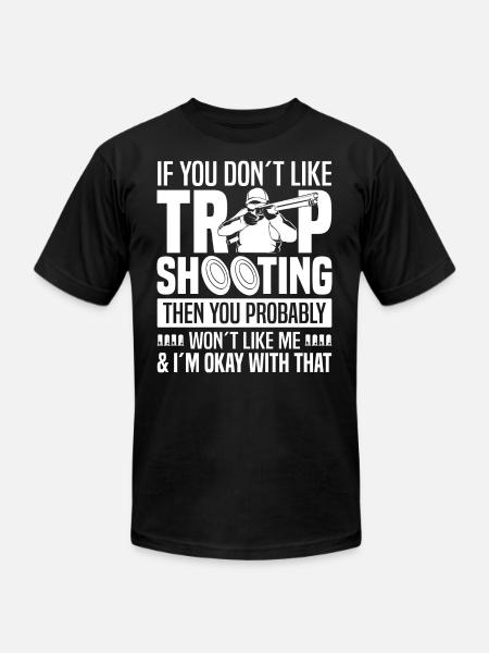 Trap shooting - Unisex Jersey T-Shirt by Bella + Canvas - black