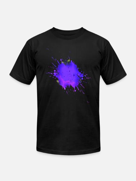 Blueberry Juice Splash - Unisex Jersey T-Shirt by Bella + Canvas - black