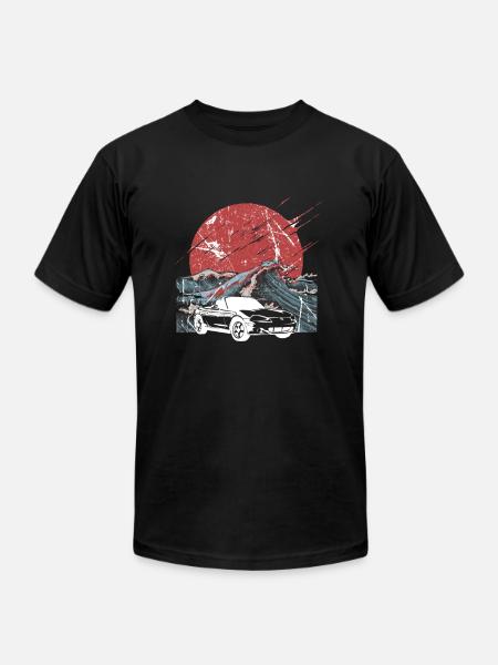 Mazda Miata MX5 Old School Car Gift T-Shirt - Unisex Jersey T-Shirt by Bella + Canvas - black