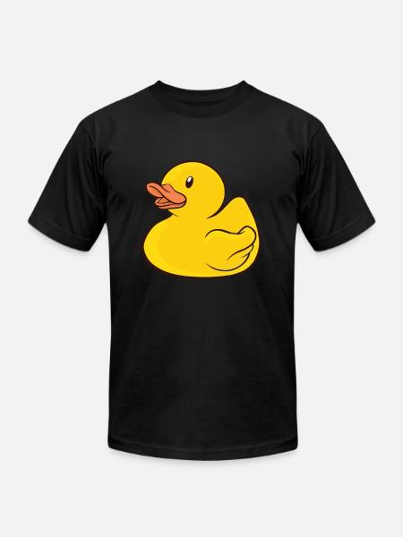 Rubber Duckie - Unisex Jersey T-Shirt by Bella + Canvas - black