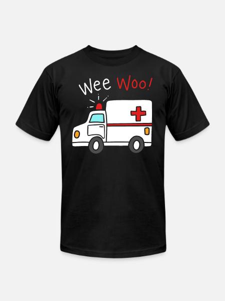 Paramedic Ambulance - Unisex Jersey T-Shirt by Bella + Canvas - black