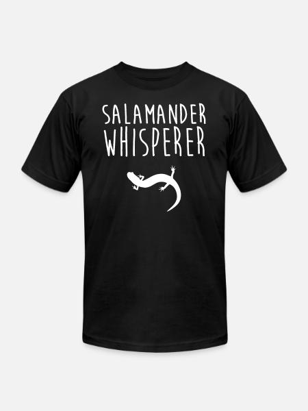 Salamander Tshirt - Unisex Jersey T-Shirt by Bella + Canvas - black