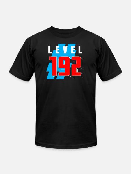 LEVEL 192 - Unisex Jersey T-Shirt by Bella + Canvas - black