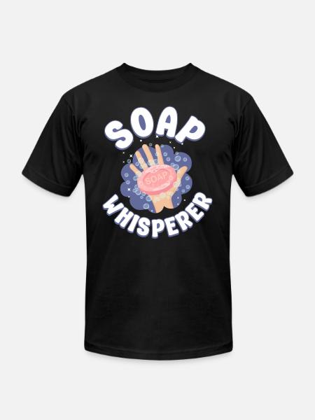 Soap Making Crafting Soap - Unisex Jersey T-Shirt by Bella + Canvas - black