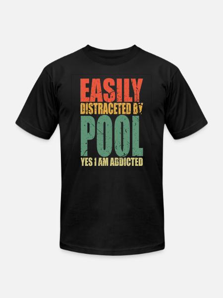 Pool Saying Funny - Unisex Jersey T-Shirt by Bella + Canvas - black