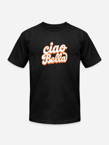 Ciao Bella - Unisex Jersey T-Shirt by Bella + Canvas - black