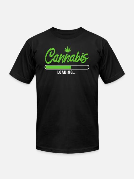 Cannabis Leaf - Unisex Jersey T-Shirt by Bella + Canvas - black