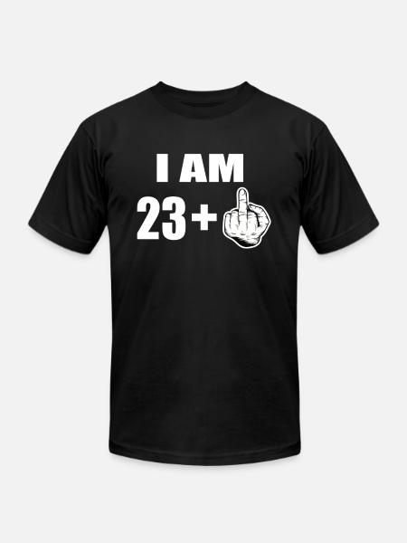 24 Birthday - Unisex Jersey T-Shirt by Bella + Canvas - black