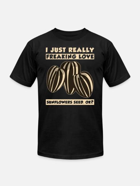 Sunflower Seeds - Unisex Jersey T-Shirt by Bella + Canvas - black