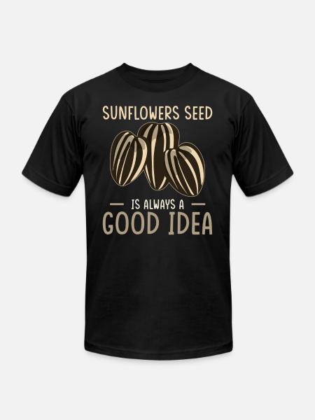 Sunflower Seeds - Unisex Jersey T-Shirt by Bella + Canvas - black