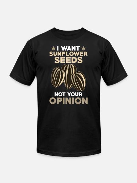 Sunflower Seeds - Unisex Jersey T-Shirt by Bella + Canvas - black
