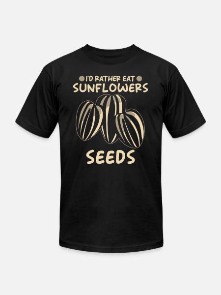Sunflower Seeds - Unisex Jersey T-Shirt by Bella + Canvas - black