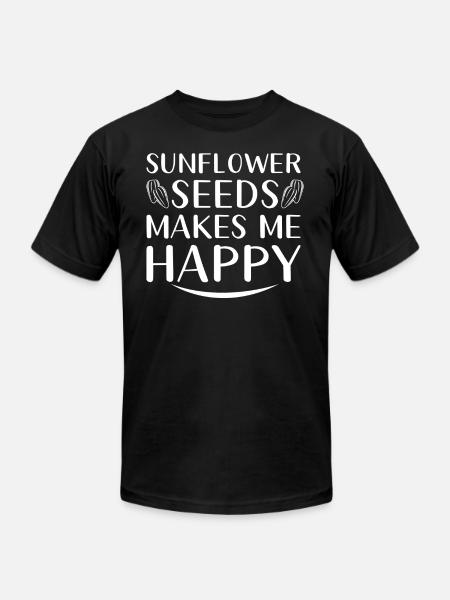 Sunflower Seeds - Unisex Jersey T-Shirt by Bella + Canvas - black