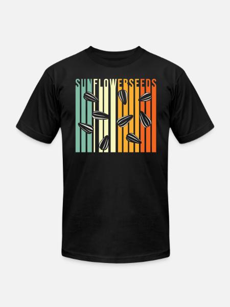 Sunflower Seeds - Unisex Jersey T-Shirt by Bella + Canvas - black