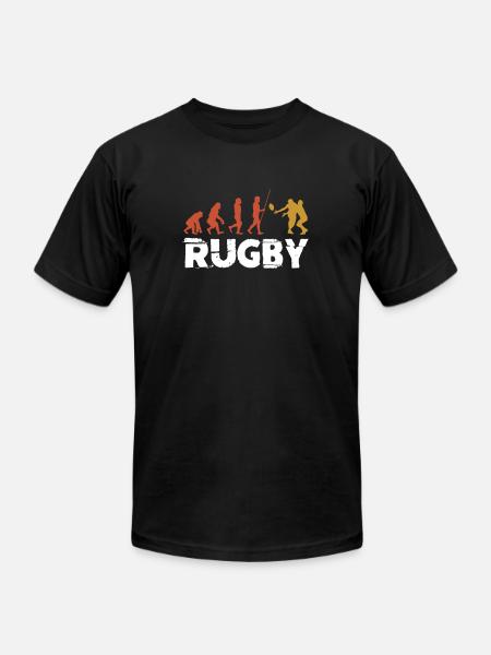 Rugby Evolution - Unisex Jersey T-Shirt by Bella + Canvas - black