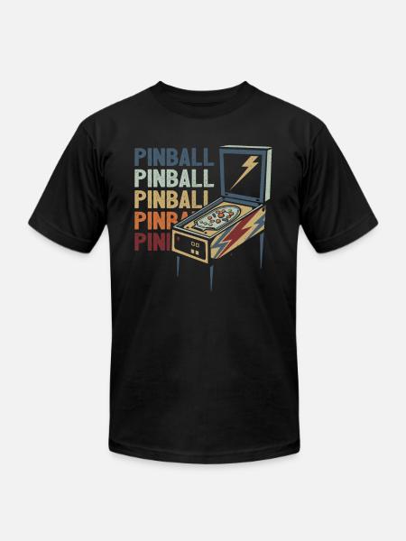 Pinball Flipping - Unisex Jersey T-Shirt by Bella + Canvas - black