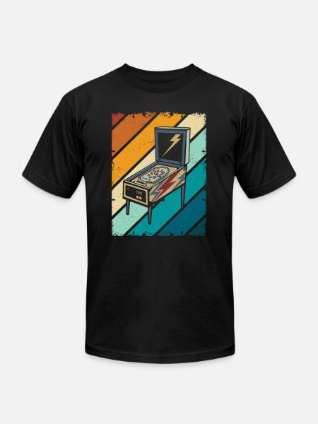 Pinball Flipping - Unisex Jersey T-Shirt by Bella + Canvas - black