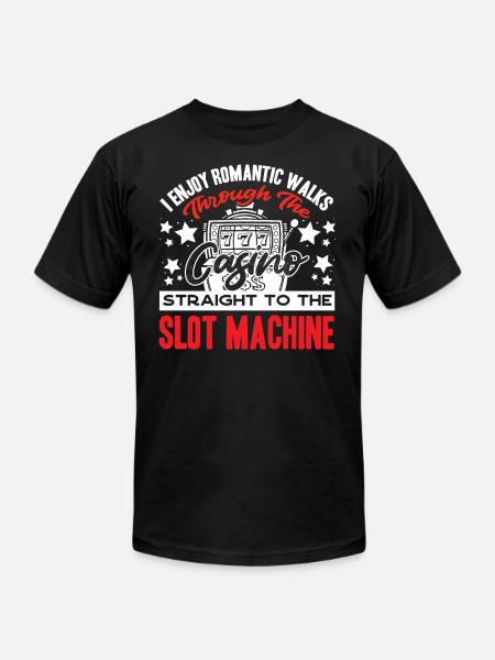 Slot Machine, Slots, Gambling - Unisex Jersey T-Shirt by Bella + Canvas - black