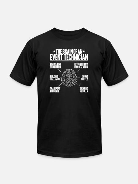 Event Technician Event Technology - Unisex Jersey T-Shirt by Bella + Canvas - black