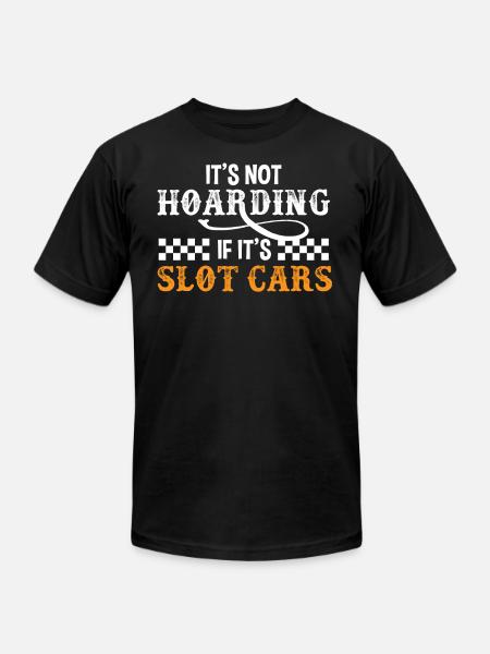 Slot Car, SlotCar Racing - Unisex Jersey T-Shirt by Bella + Canvas - black